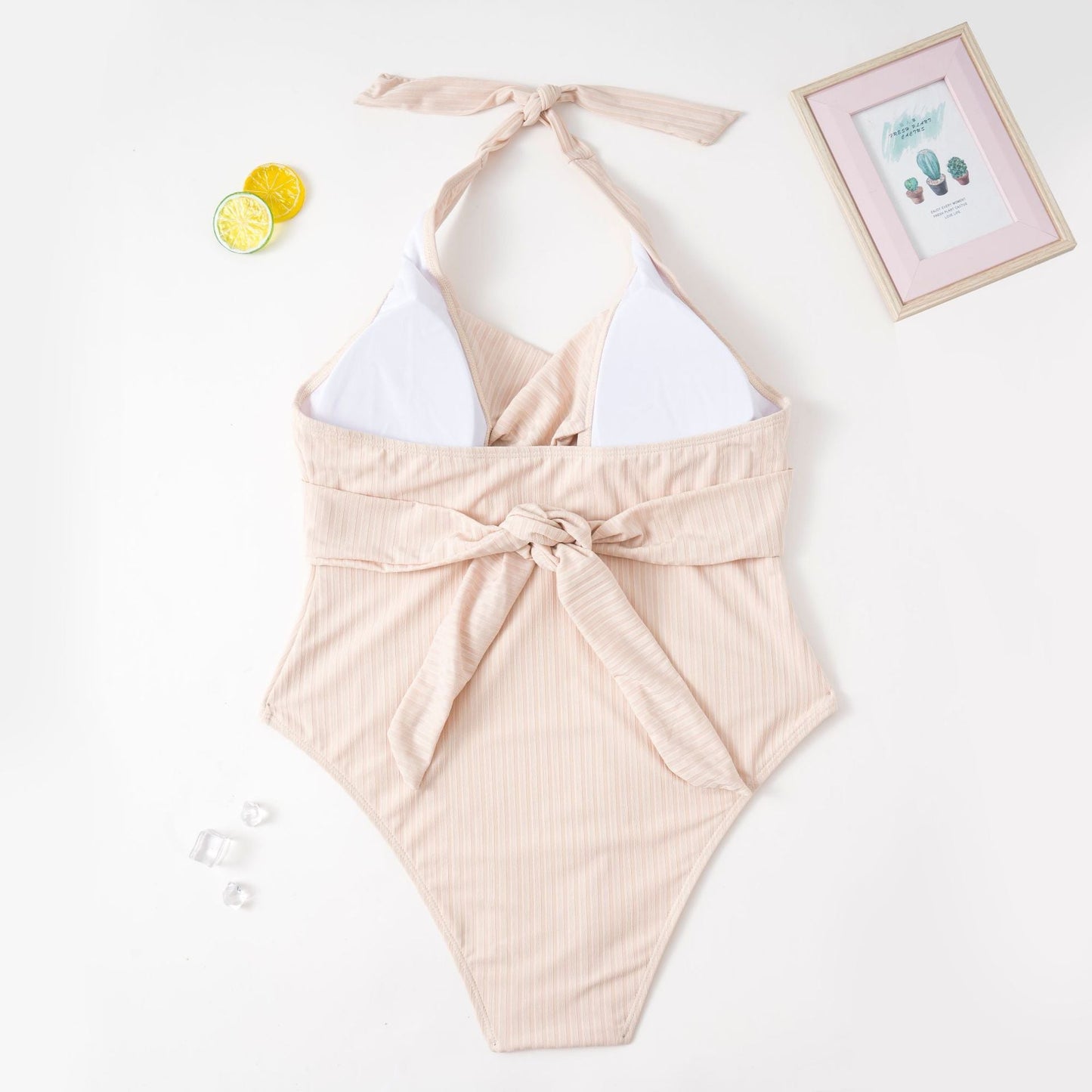 Curvy Plus Size One Piece Swimwear - Swimwear-Ice & Rose
