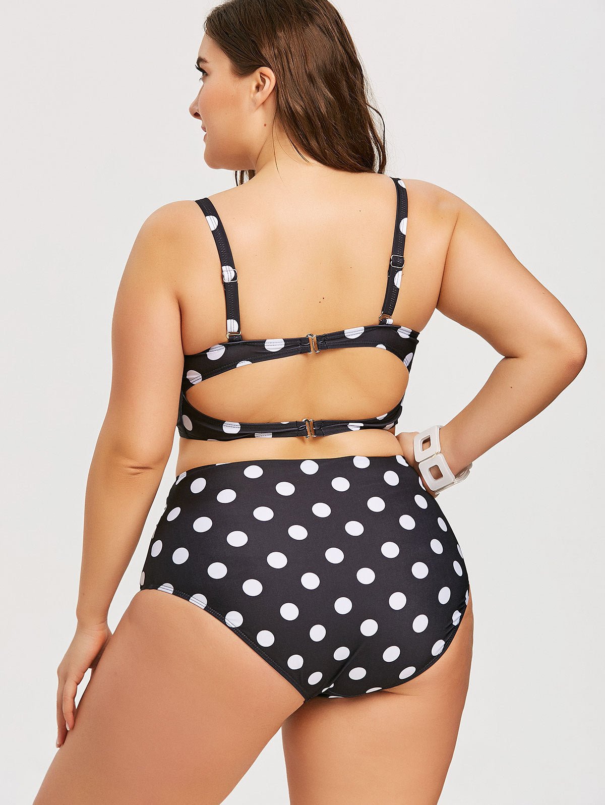 Curvy Swimwear Bikini Top Bottom Padded Swimsuit Plus Size Swimwear - Swimwear-Ice & Rose