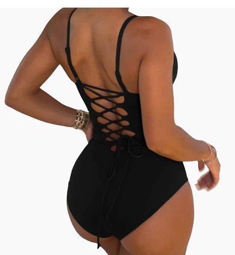 Summer Bikini Backless String Triangle One - piece Swimsuit - Swimwear - Ice & Rose