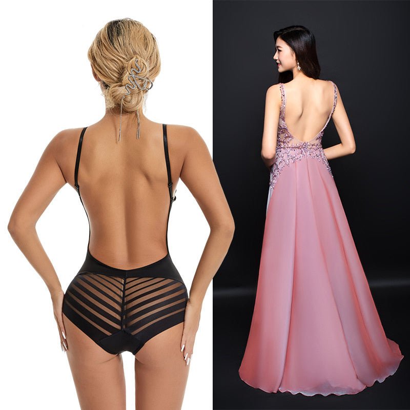 Tight Suspender Backless U - shaped Bra Shapewear Adjustable - Backless Bodysuit - Ice & Rose