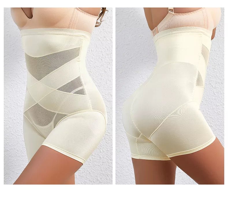 Women's High Waist Tummy Tuck Hip Lift Body Sculpting Pants - High Waisted Tummy Control Panty - Ice & Rose
