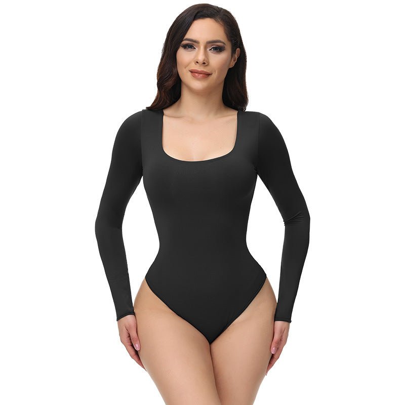 Shapewear Long Sleeve Bodysuit Seamless - Shape Wear Body Shaper-Ice & Rose