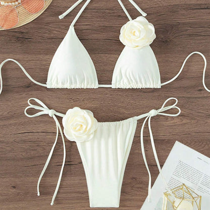 Three-dimensional Flower Women's Swimsuit Bikini Suit Swimwear 2026