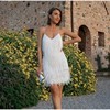 Fringe Feather Mini Dress – Elegant Statement Party Dress | Ice & Rose Ice & Rose