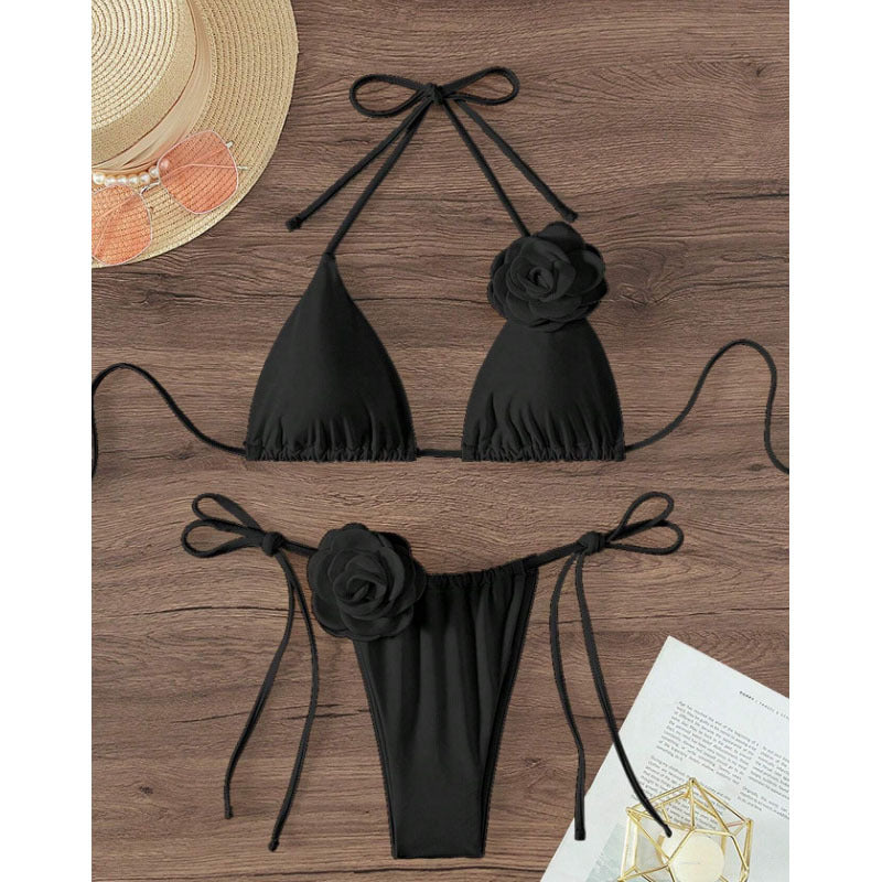 Three-dimensional Flower Women's Swimsuit Bikini Suit Swimwear 2026