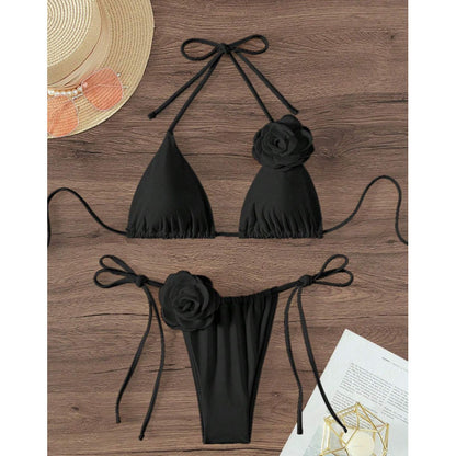 Three-dimensional Flower Women's Swimsuit Bikini Suit Swimwear 2026