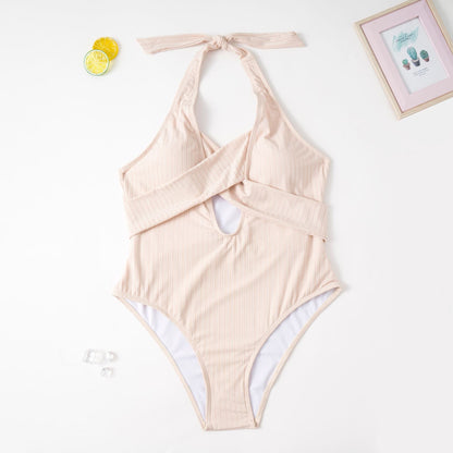 Curvy Plus Size One Piece Swimwear - Swimwear-Ice & Rose