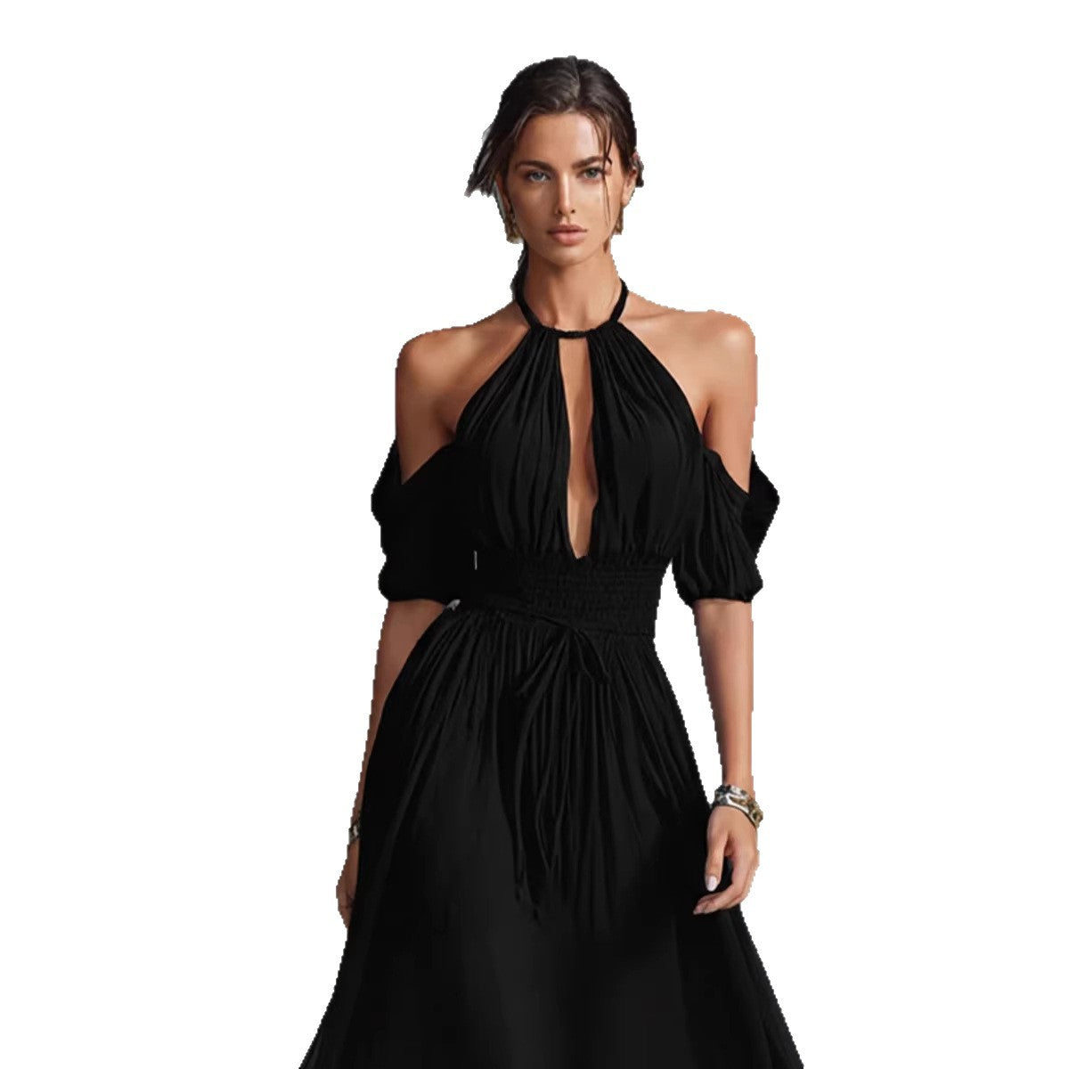 Midnight Muse Halter Maxi Dress – Ice & Rose Ice & Rose