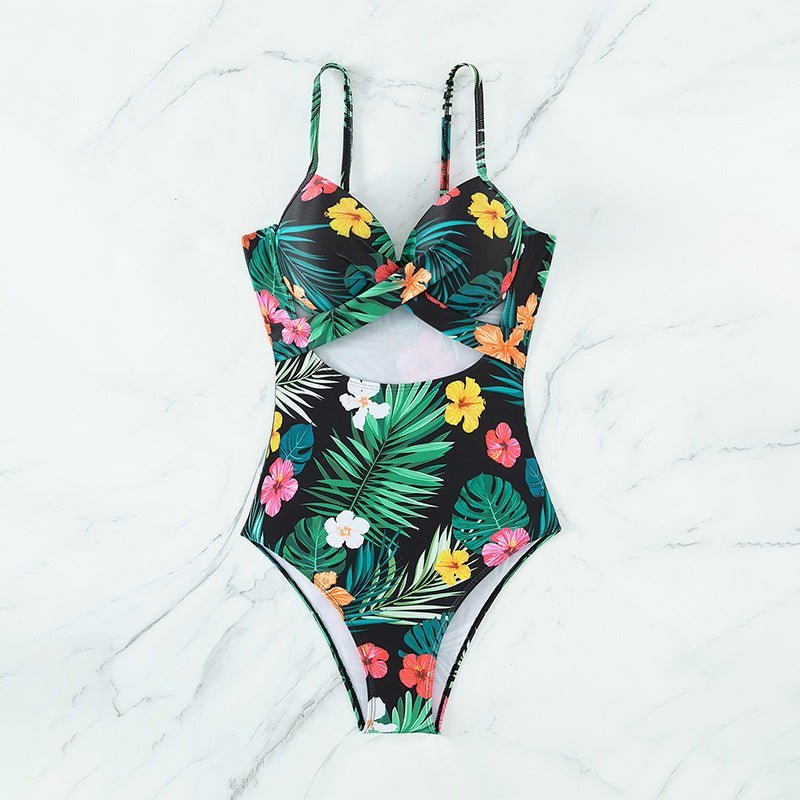 Women's Floral One - piece Swimsuit Swimwear - Swimwear - Ice & Rose