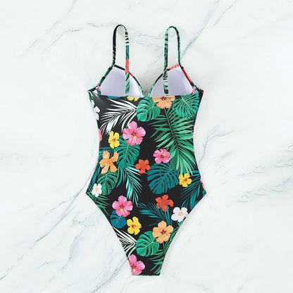 Women's Floral One - piece Swimsuit Swimwear - Swimwear - Ice & Rose