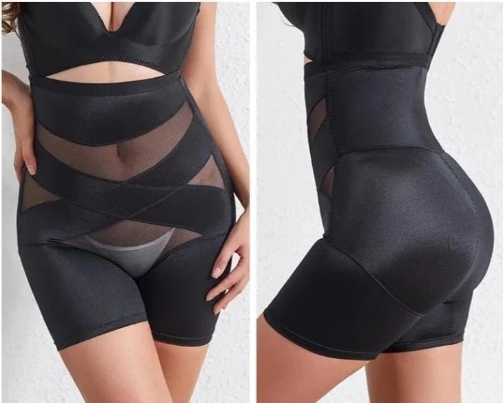 Women's High Waist Tummy Tuck Hip Lift Body Sculpting Pants - High Waisted Tummy Control Panty - Ice & Rose