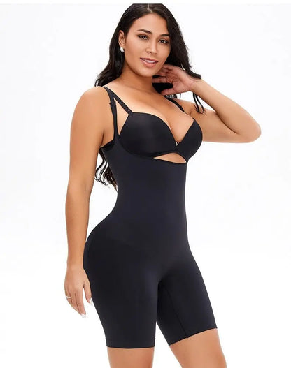High Waist Body Shaper Butt Lifter Shorts Underbust Corset - Bodysuit-Ice & Rose