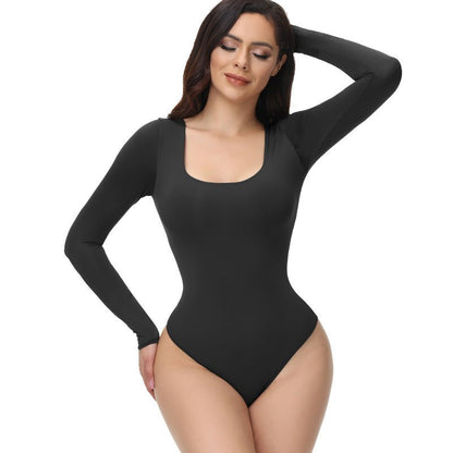 Shapewear Long Sleeve Bodysuit Seamless - Shape Wear Body Shaper-Ice & Rose